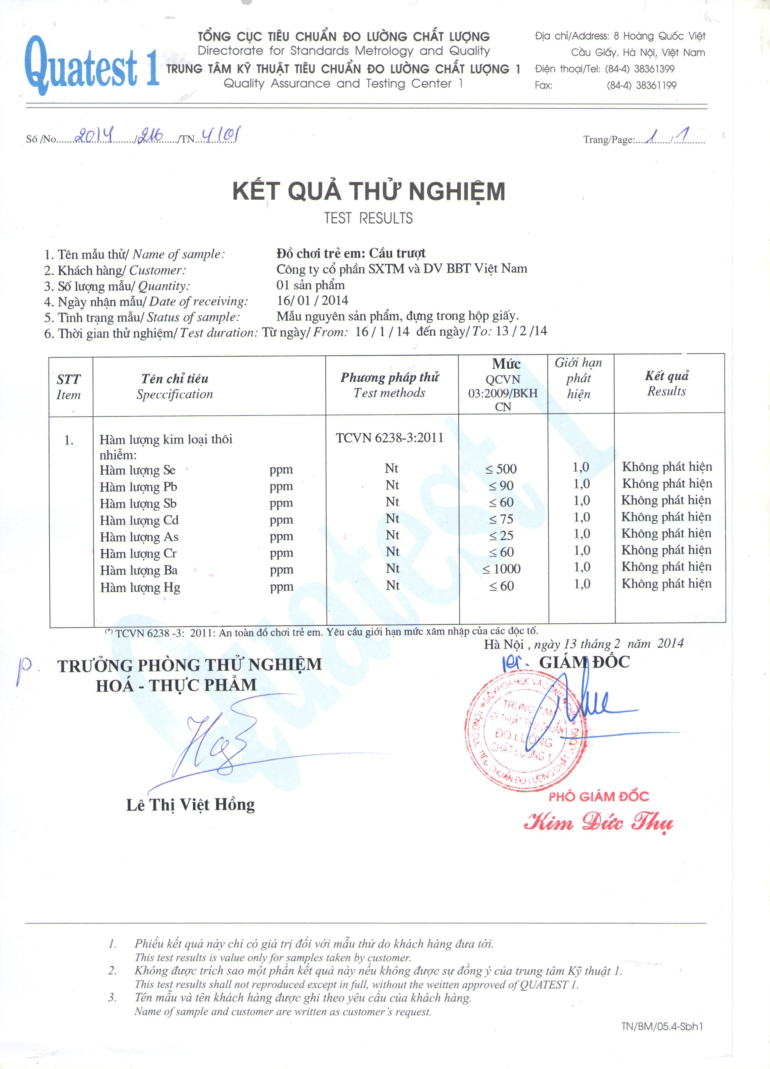 chung nhan chat luong cau truot