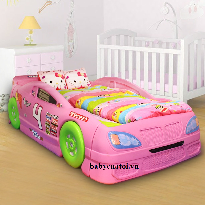 Giường ngủ cho bé gái đẹp giá rẻ nhập khẩu B016-H