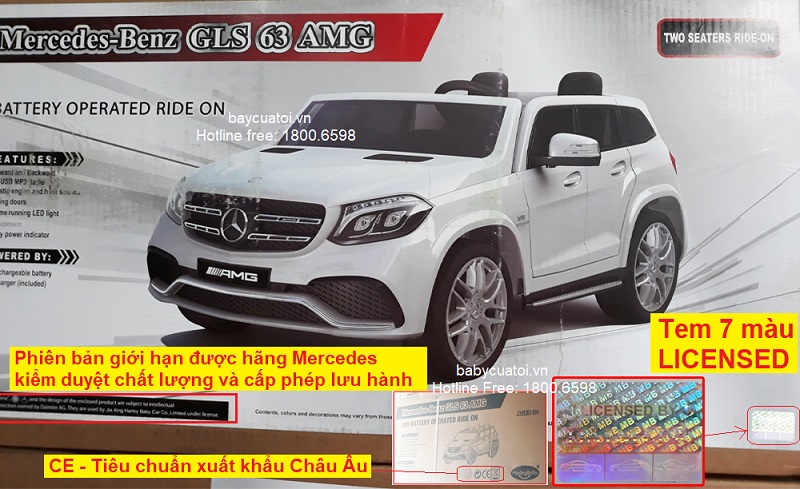 Xe ô tô điện trẻ em Mercedes GLS 63 AMG | Vỏ hộp