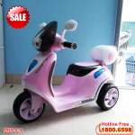 Xe máy điện trẻ em màu hồng BBT-916H