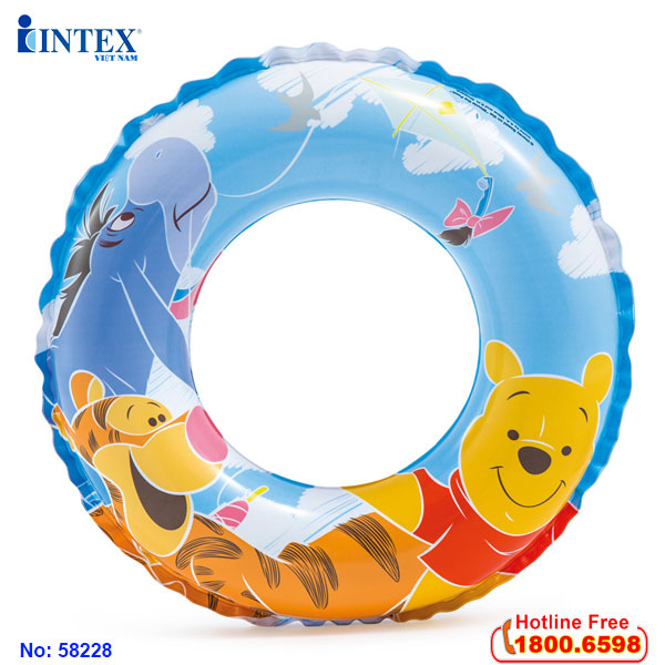 Phao bơi INTEX 58228 - Phao tròn gấu Pooth 51cm