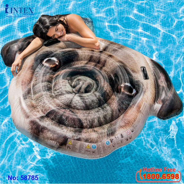 Phao bơi mặt chú chó Pug khổng lồ INTEX 58785