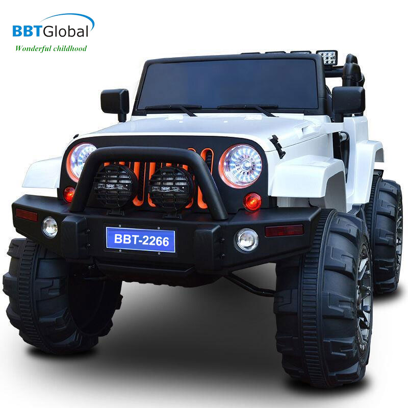 Ô tô điện trẻ em địa hình 4 động cơ màu trắng BBT-2266T