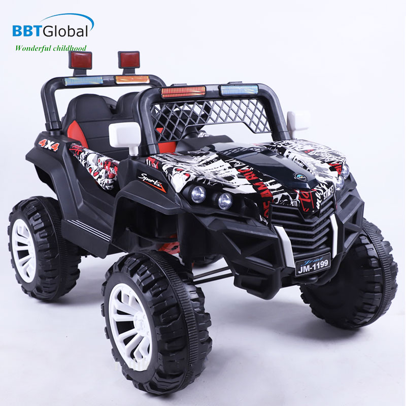 Xe Ô tô điện trẻ em địa hình 4 động cơ màu trắng BBT-3399T
