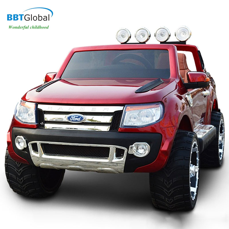 Ô tô điện trẻ emFORD RANGER bản quyền đỏ mận phun sơn FORD-DCC