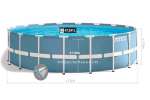 Bể bơi khung kim loại chịu lực tròn 7m32 INTEX 28762