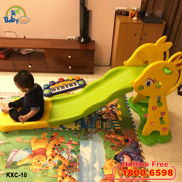 Cầu trượt chú hươu máng dài 1,7m KXC-10