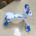 Xe chòi chân con bò có đèn và nhạc màu xanh SL1308X