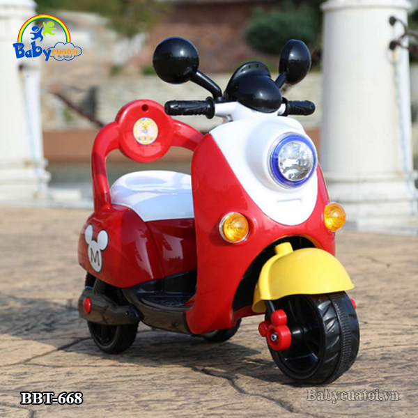 xe may dien tre em vespa 668B