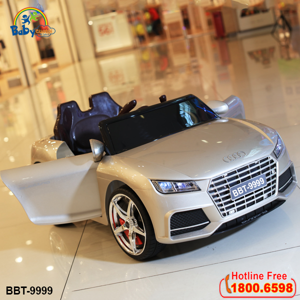 Ô tô điện trẻ em dáng Audi TTS màu ghi phun sơn BBT-9999GS