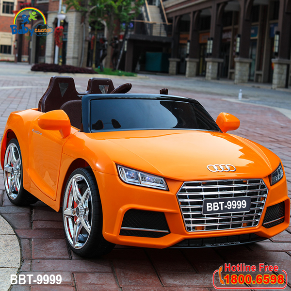 Xe oto điện trẻ em dáng Audi TTS màu vàng BBT-9999V