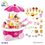 Bộ đồ chơi quầy bán kem và bánh ngọt di động 668-25