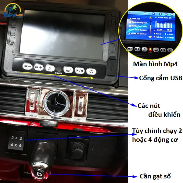 Xe ô tô điện trẻ em Lexus LX570 | Màn hình cảm ứng