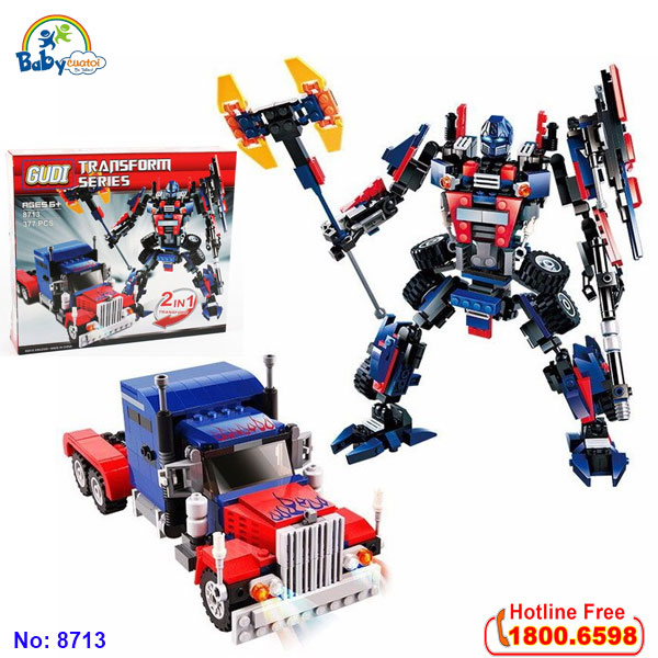 Đồ chơi xếp hình Robot biến hình cỡ lớn 8713