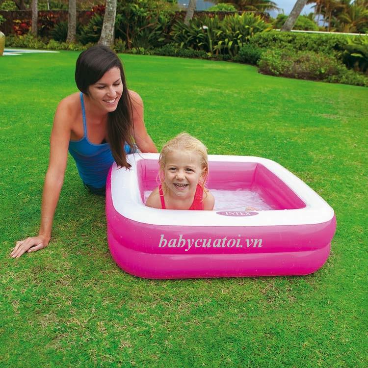 Bể bơi phao cho bé 85cm hình vuông INTEX 57100