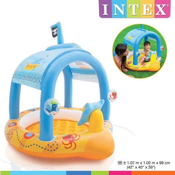 Bể bơi phao mái che tàu hải tặc 57426