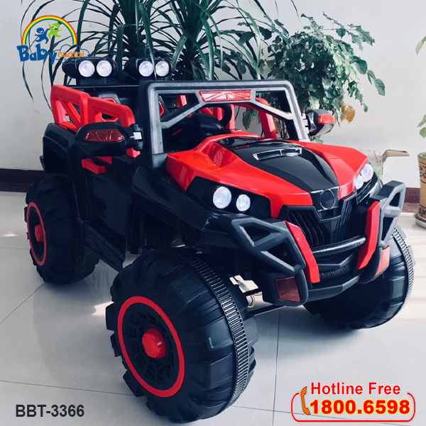 Xe ô tô điện trẻ em địa hình BBT-3366 màu đỏ