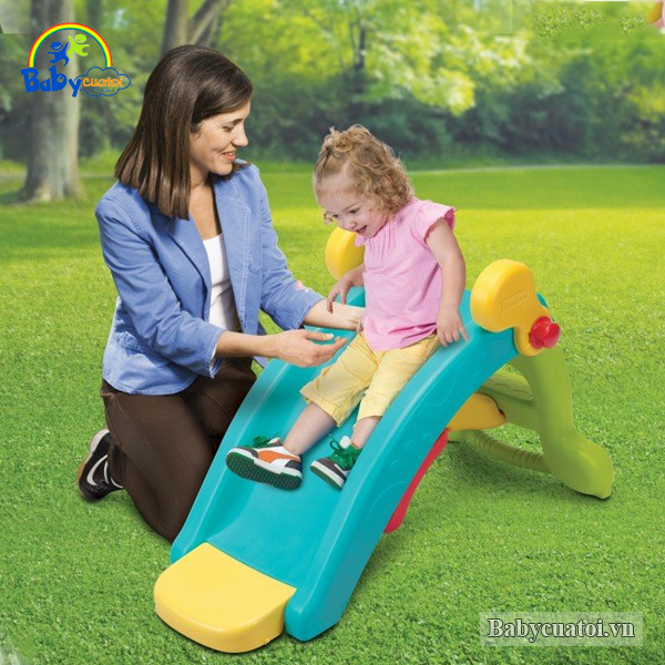 Bập bênh kết hợp cầu trượt 2 trong 1 ZKF002