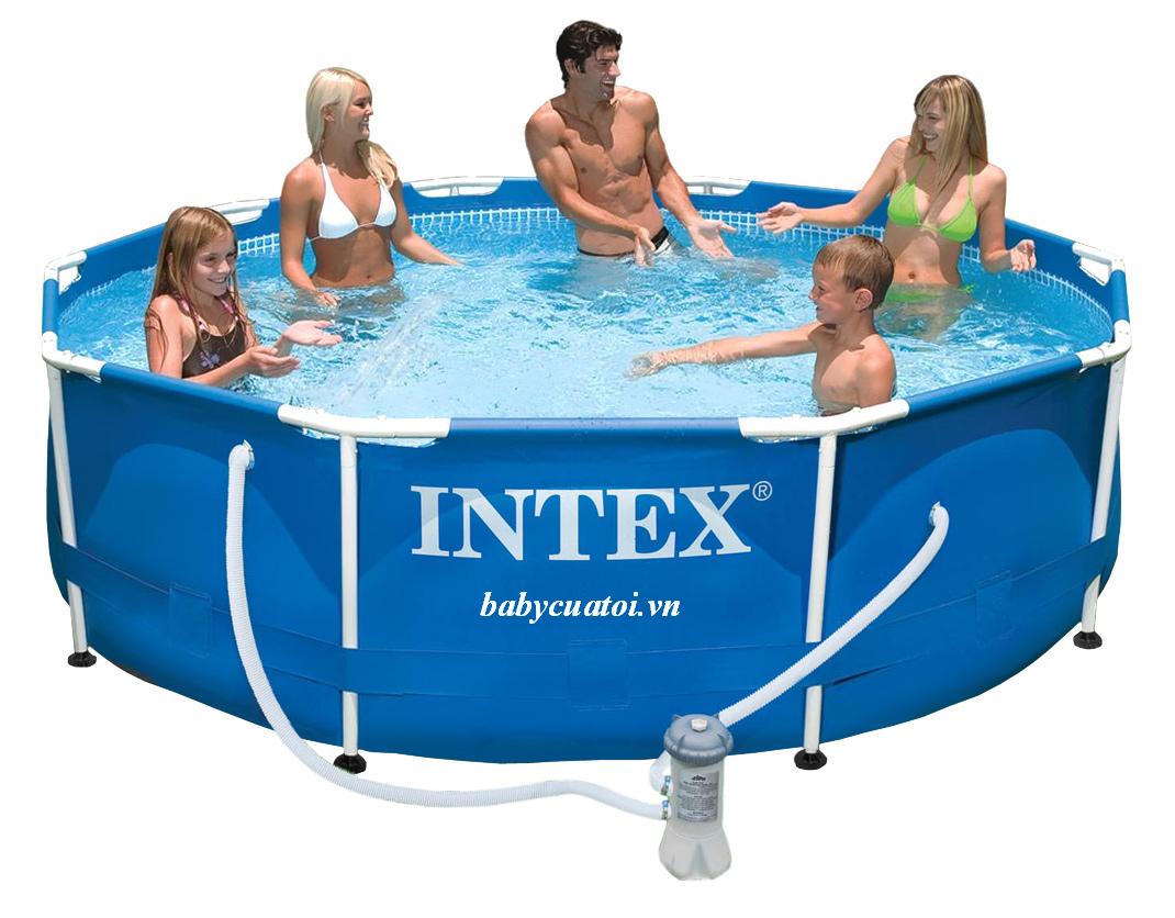 Hồ bơi di động tròn có máy lọc nước 3m05 INTEX 28202