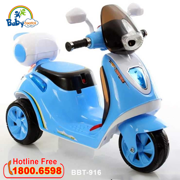 Xe máy điện trẻ em màu hồng BBT-916H