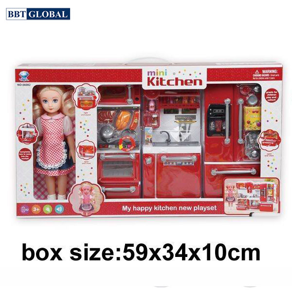 Đồ chơi nấu ăn dài 60cm kèm búp bê 66082