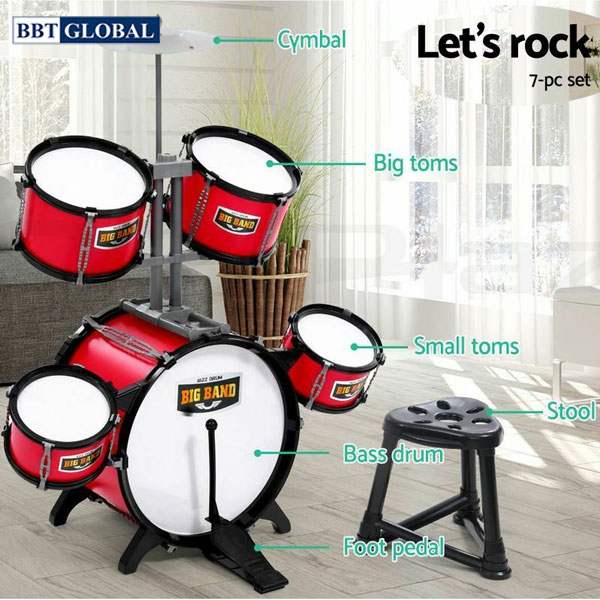 Bộ đồ chơi trống cỡ to 7 chi tiết 6612A-5