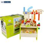 Đồ chơi sửa chữa kết hợp xếp hình bằng gỗ cao cấp MSN13023