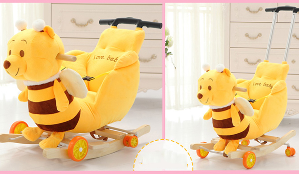 xe day ket hop bap benh gau Pooh dang yeu RK-608-1
