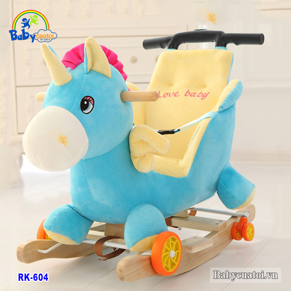 Bập bênh bông BBT Global cao cấp 3 trong 1 ngựa con RK-604