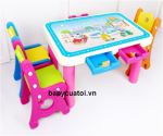 Bộ bàn ghế cho bé nhập khẩu 1 bàn 1 ghế mầu F004B