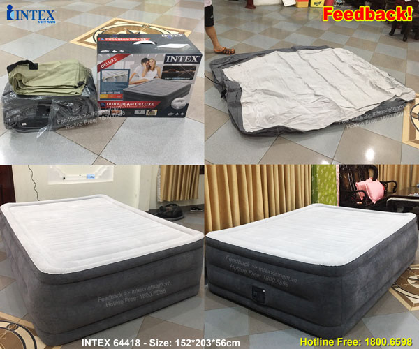 Giường hơi tự phồng công nghệ mới INTEX 64418