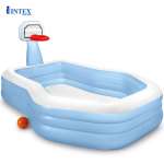 Bể bơi phao gia đình có cột ném bóng rổ INTEX 57183 (257*188cm)