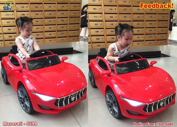 Xe oto điện trẻ em Maserati màu đỏ BBT-5599D