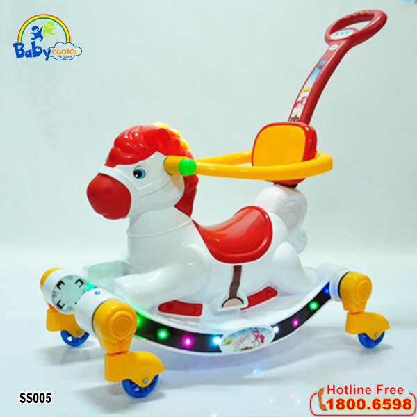 Ngựa chòi chân kết hợp bập bênh SS005