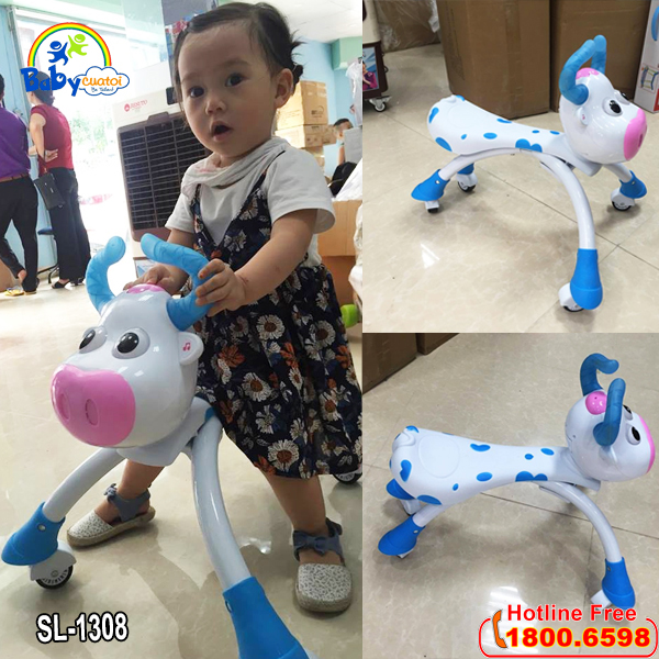 Xe chòi chân hình chú bò sữa SL1308X