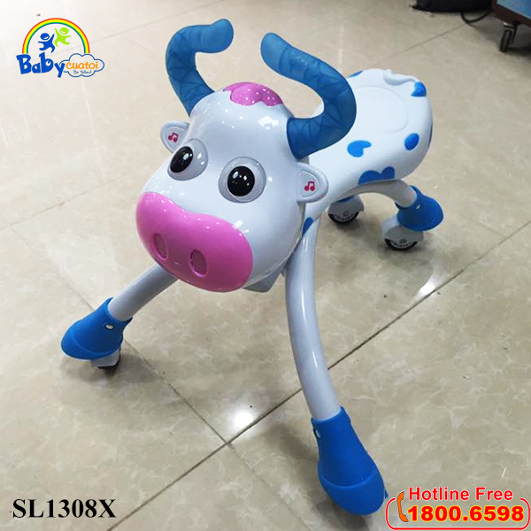 Xe chòi chân hình chú bò sữa SL1308X