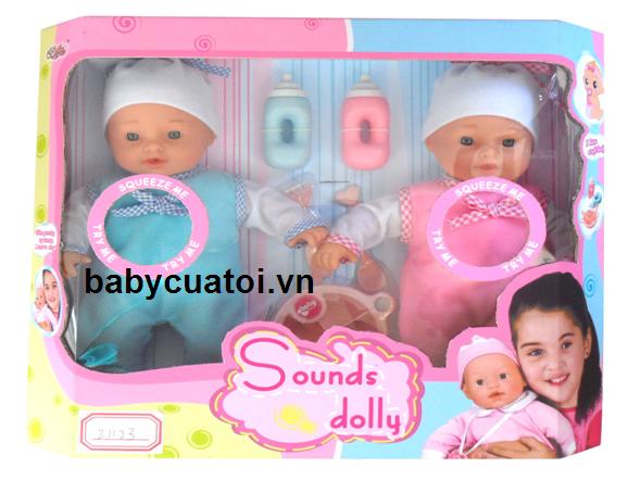 Đồ chơi búp bê sinh đôi BBT global 21123