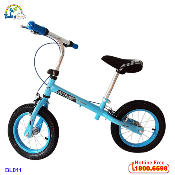 Xe đạp cân bằng bánh hơi tay phanh màu xanh BL011X