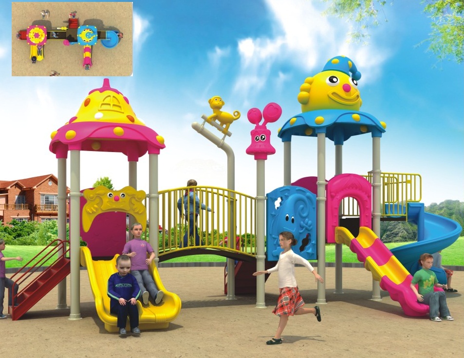 Cầu trượt liên hoàn cao cấp nhập khẩu BG143-1