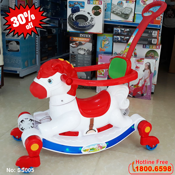 Ngựa chòi chân kết hợp bập bênh SS005