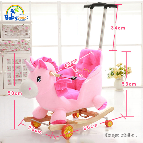 Bập bênh bông BBT Global cao cấp 3 trong 1 cún con RK-603