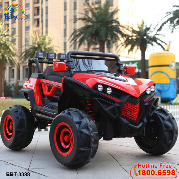 Xe ô tô điện trẻ em địa hình BBT-3388 màu đỏ