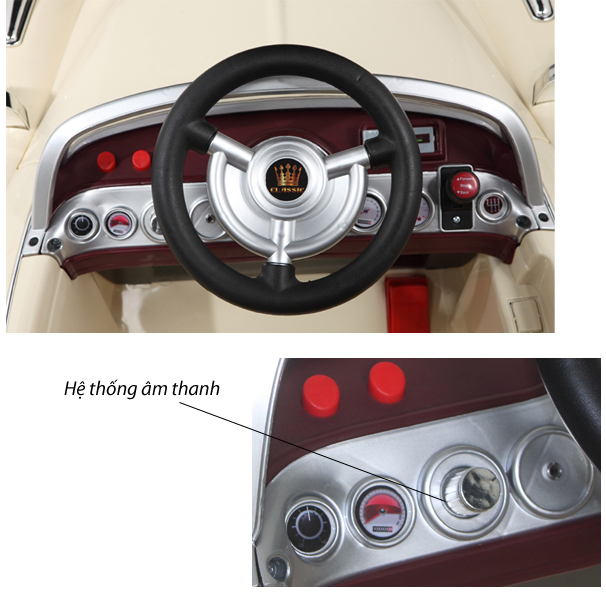 Xe ô tô điện trẻ em Bentley BBT-5555B | Âm thanh