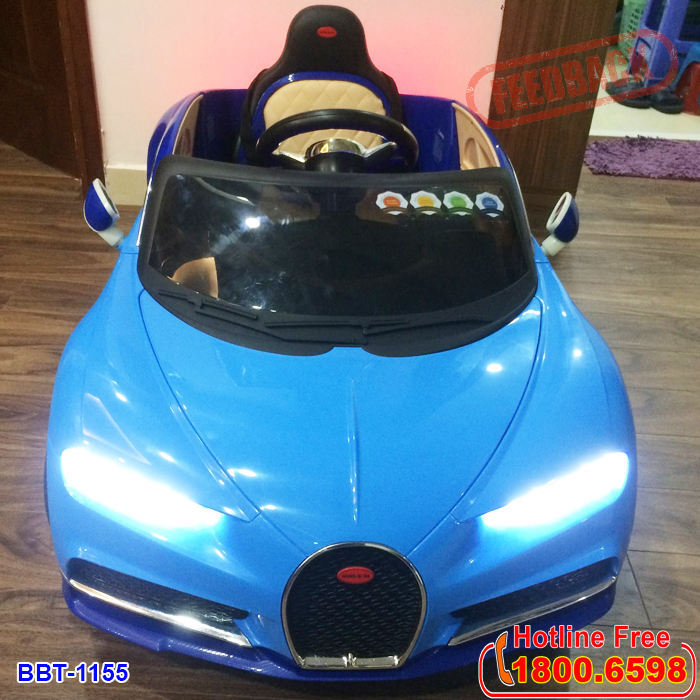 Xe ô tô điện trẻ em Bugatti Chiron | Màu xanh dương