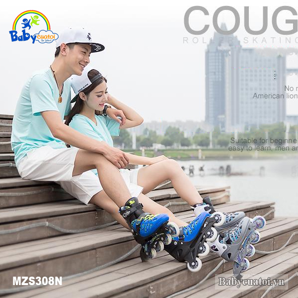 Giầy trượt patin Cougar size chân to MZS308N
