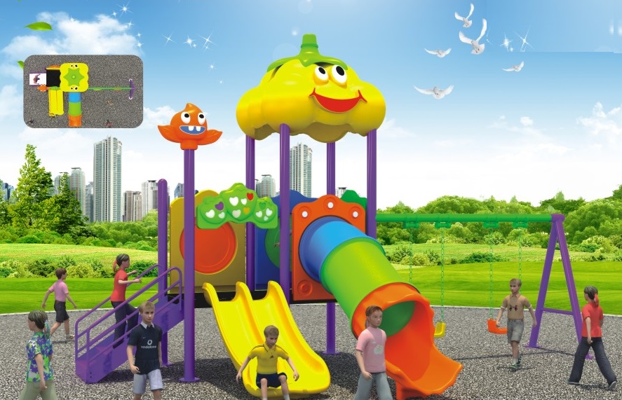 Cầu trượt liên hoàn cao cấp nhập khẩu BG166-1