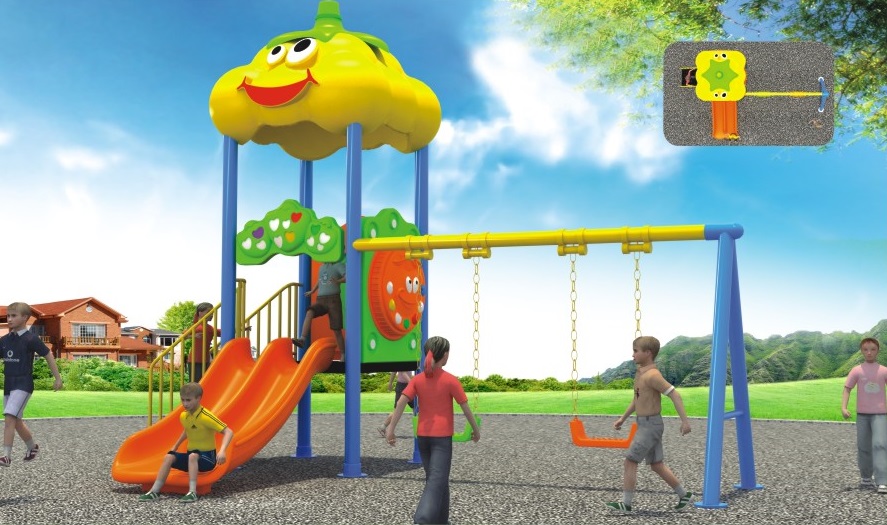 Cầu trượt liên hoàn cao cấp nhập khẩu BG166-2