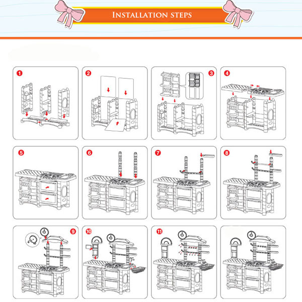 Bộ đồ chơi nấu ăn cho bé 889-06 | Hướng dẫn lắp ráp