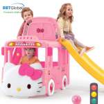 Bể bóng cầu trượt Hàn Quốc xe Bus Hello Kitty 3 trong 1 Y1601
