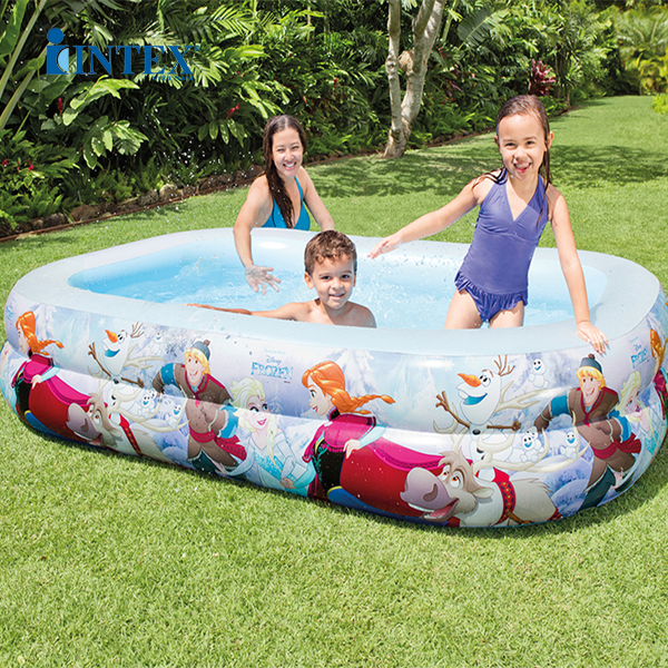 Bể bơi phao hình chữ nhật nữ hoàng băng giá Frozen Intex 58469